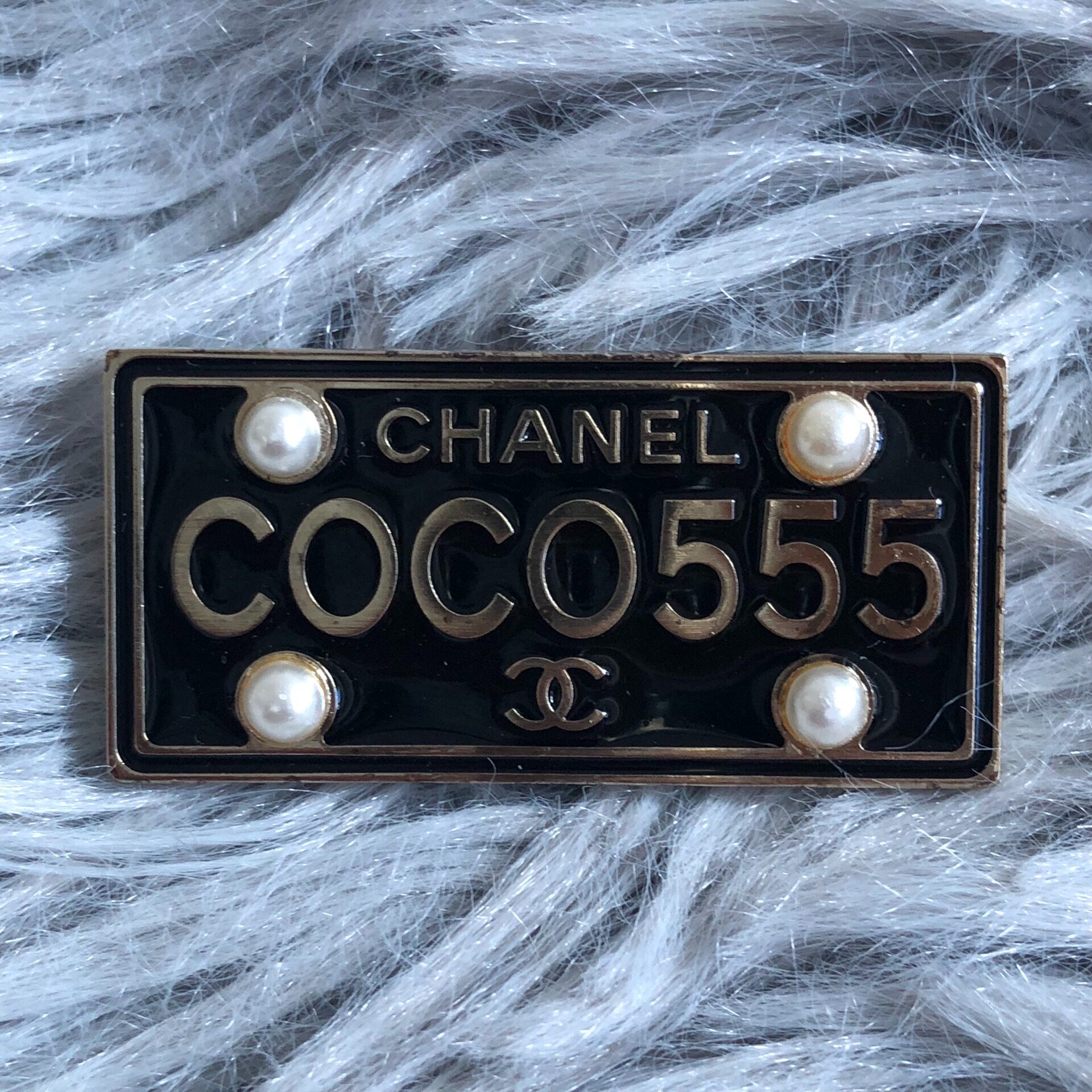 Chanel COCO555 Rectangular Brooch — front