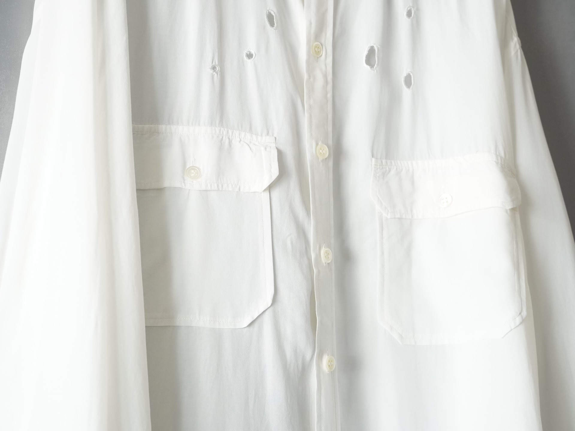 Yohji Yamamoto 1992SS Bullet Hole Shirt — back