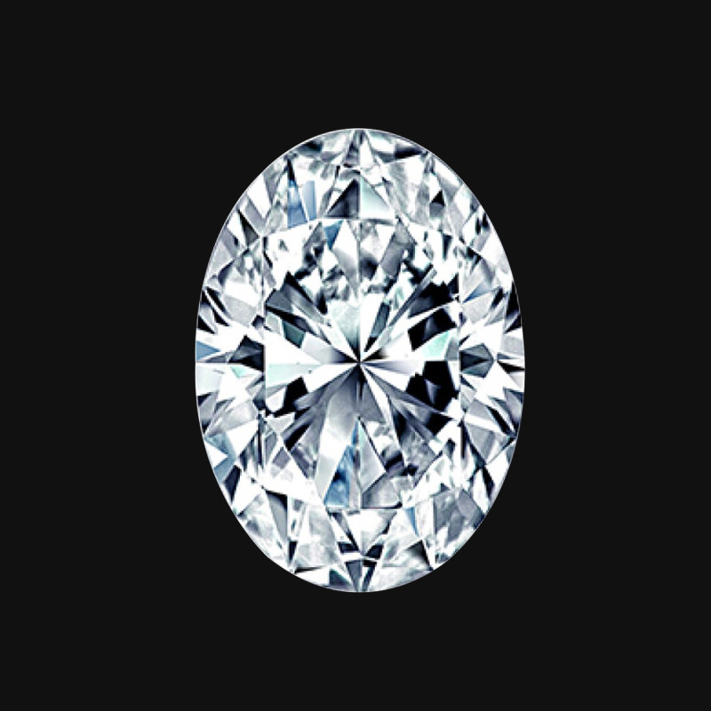 gia 50分 i色 vs1净度 椭圆形钻石拍卖裸钻jh