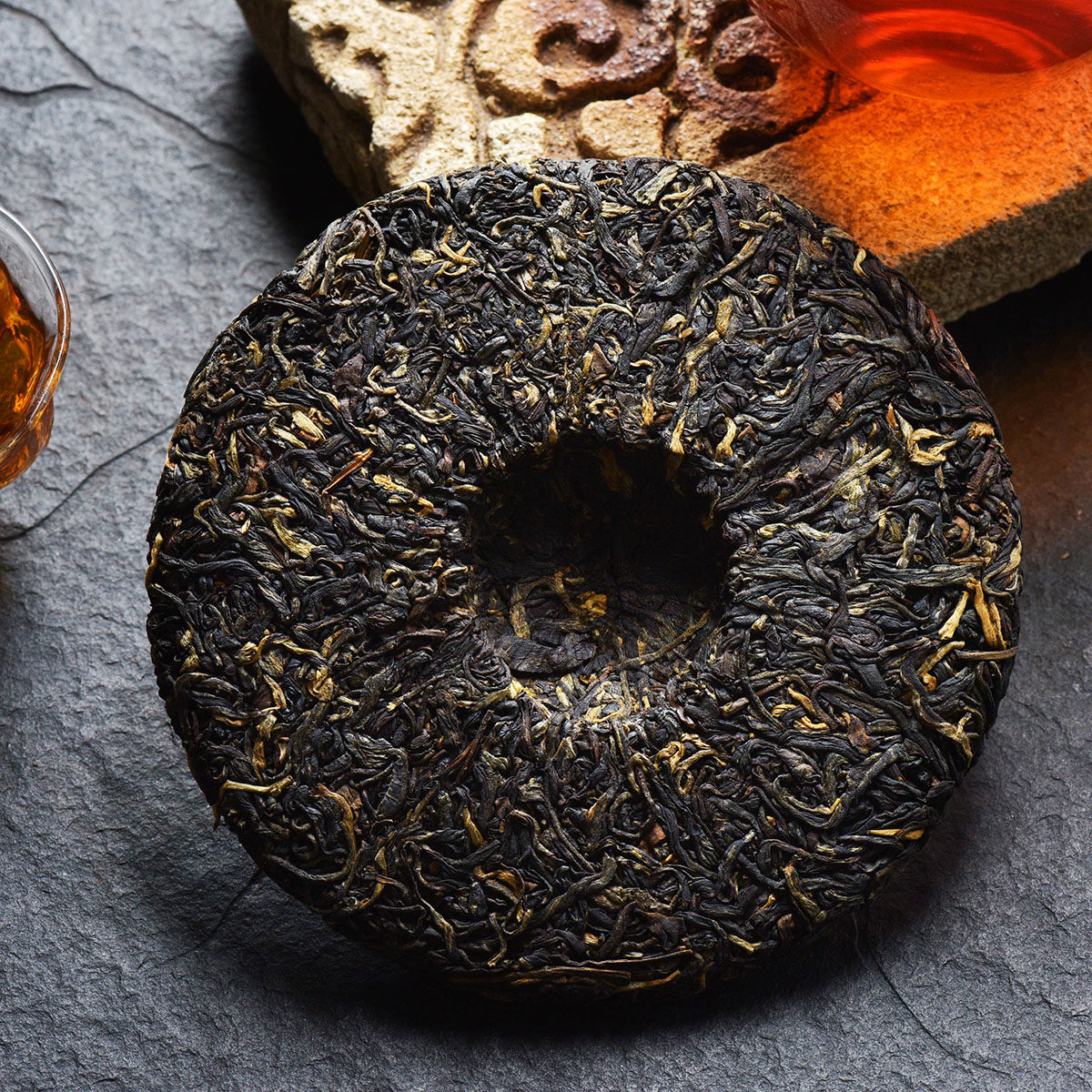 3片 2017平河古树庄园凤庆古树红茶200g/片【收藏客】工夫饼茶