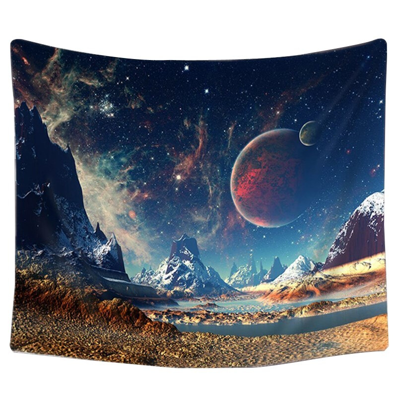 山脉星球星际宇宙挂布北欧风in4s墙面背景挂毯装饰画布墙壁饰在类目 居家布艺, 挂毯/壁毯中 - 来自Buy2taobao.com提供专业的淘宝代购服务