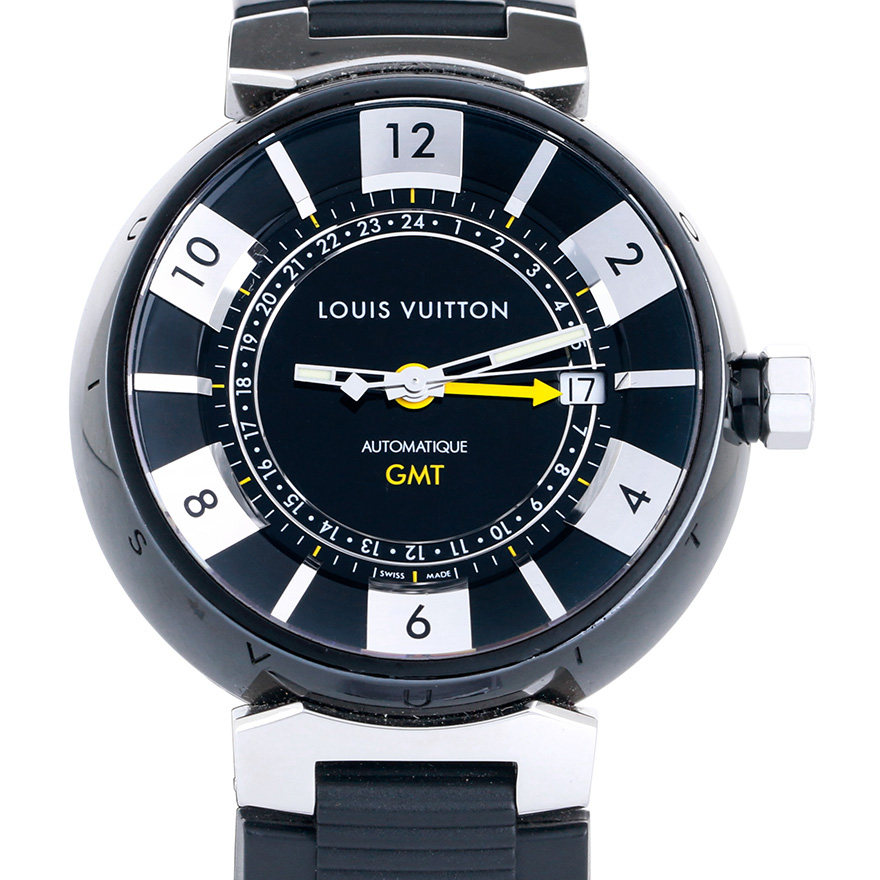 [9.5新]路易威登lv tambour in black系列自动机械男手表01183