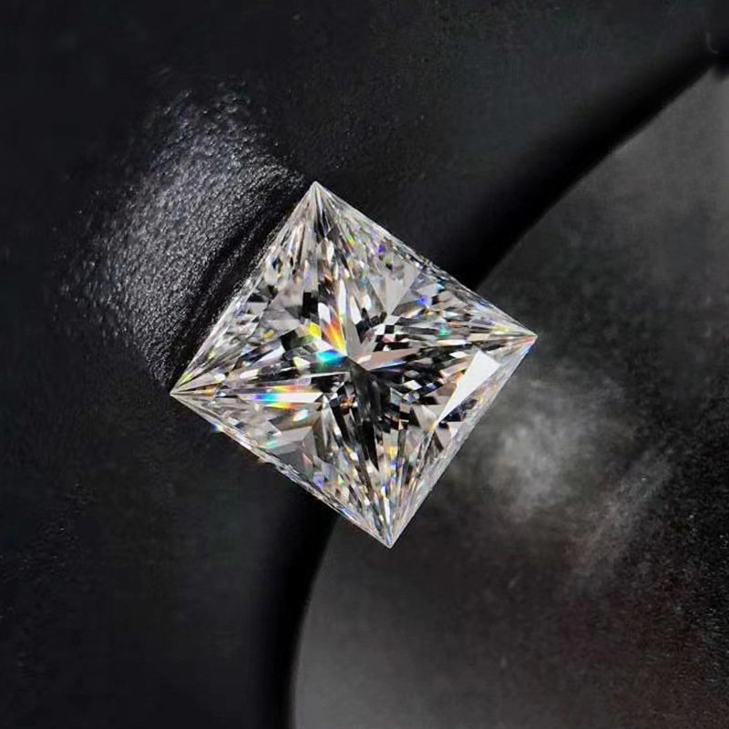 天然钻石0.60克拉h色si1净度 公主方裸钻可定制吊坠钻石戒指