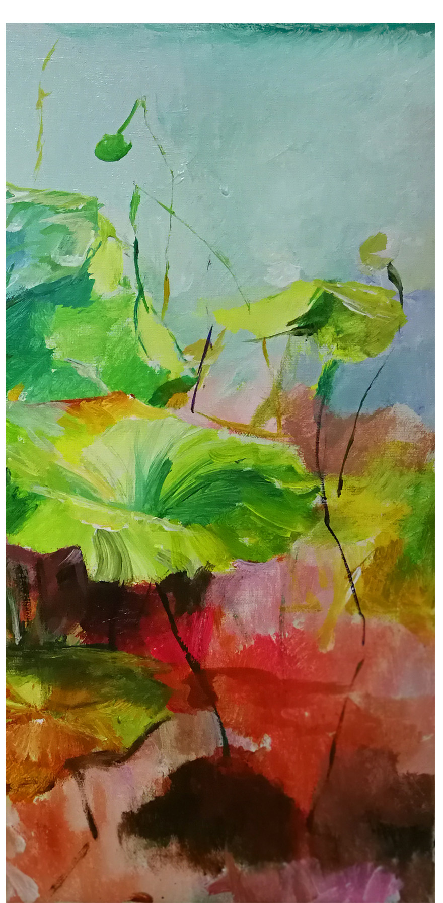 广西艺术学院 罗佳欣《千姿百态》布面油画 原创精品