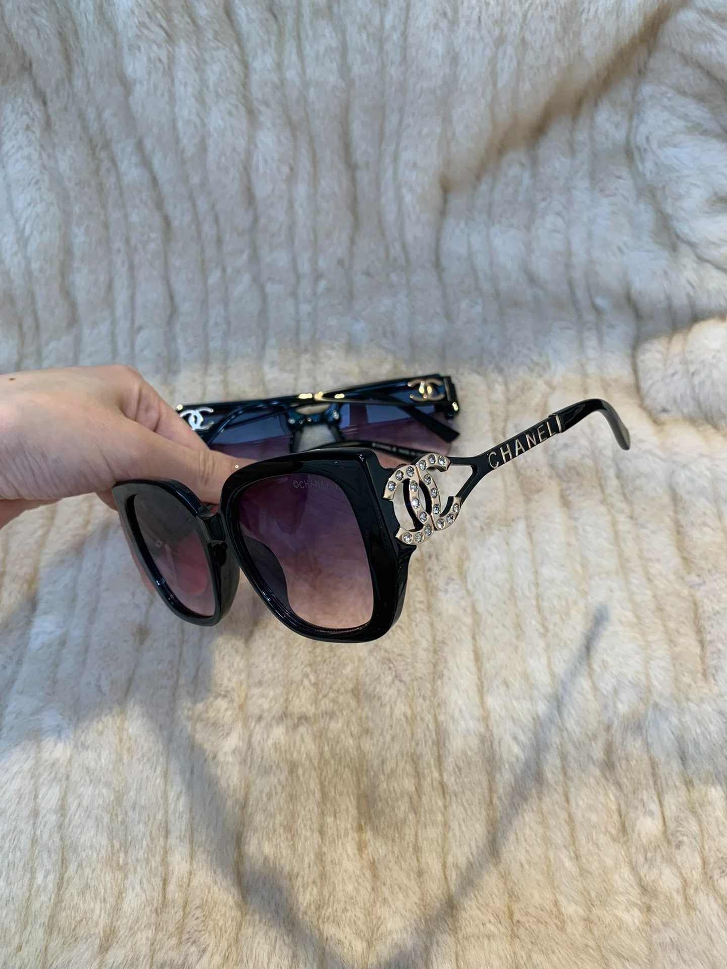 Chanel小香中古墨镜 渐变色灰紫色镜片 两个款式可选