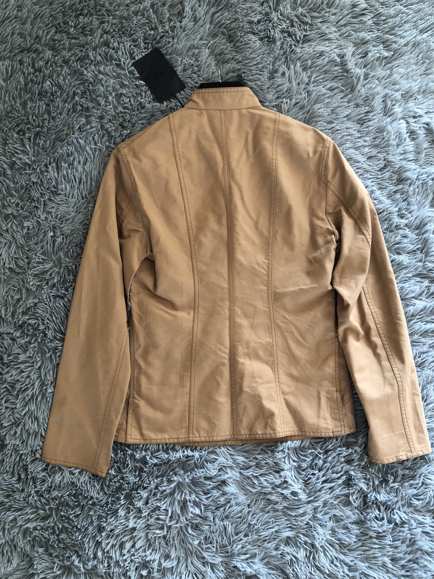 Prada Khaki Stand-Up Collar Jacket — back