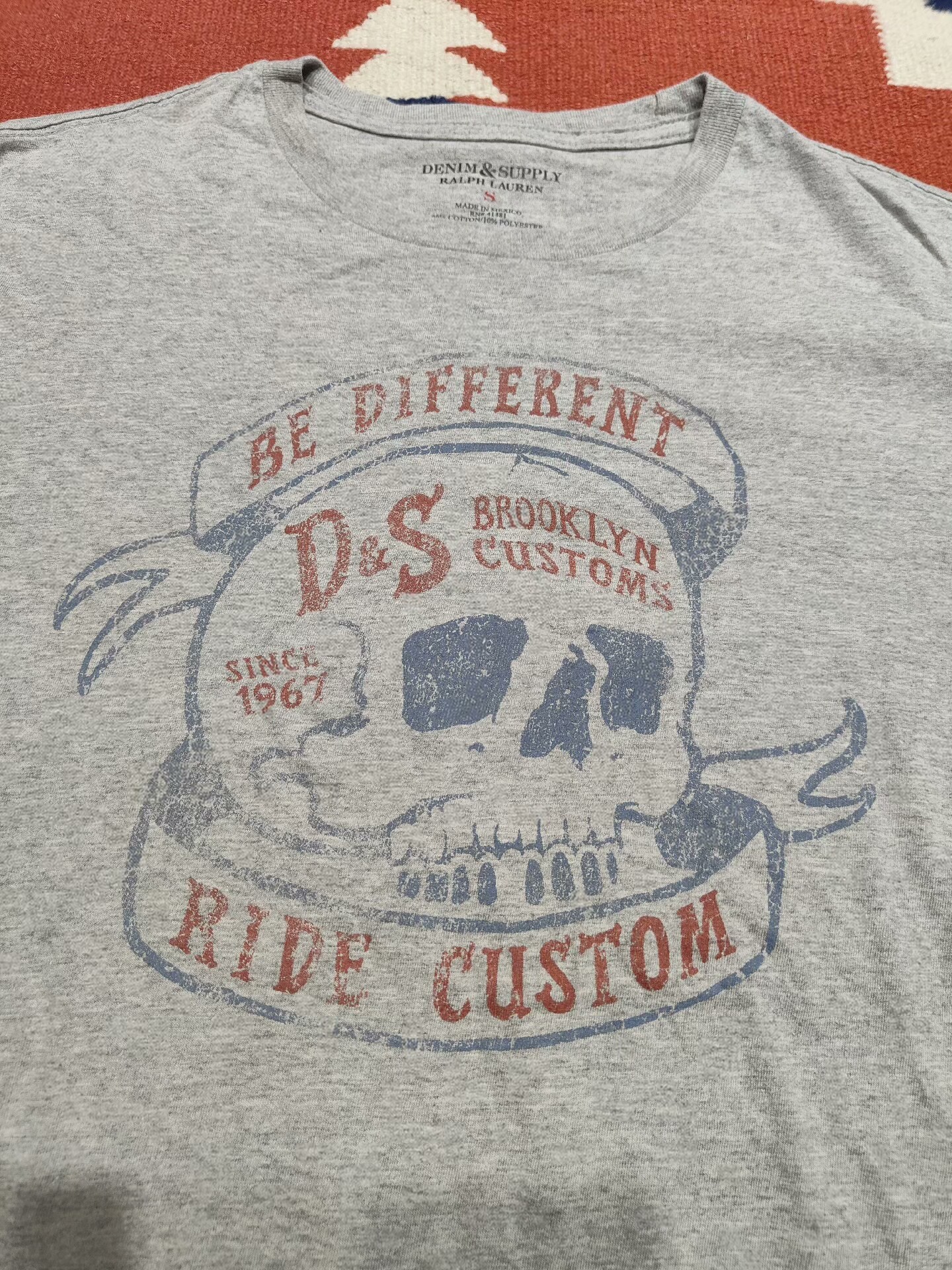 Polo Ralph Lauren Distressed Skull T-Shirt — front