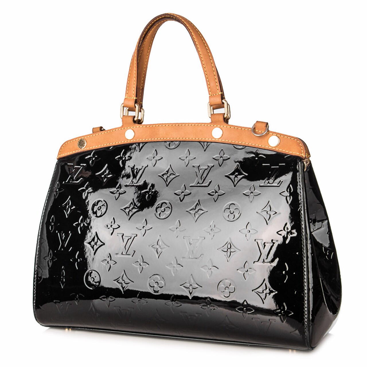 [无保留价/1元起拍][9.0新]路易威登lv女士漆皮手提单肩包kxj