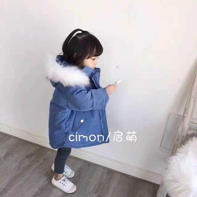 启萌棉服真毛领