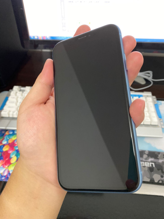 iPhoneXR自用蓝色国行64G9.9新充新