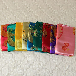 织锦缎面料七彩