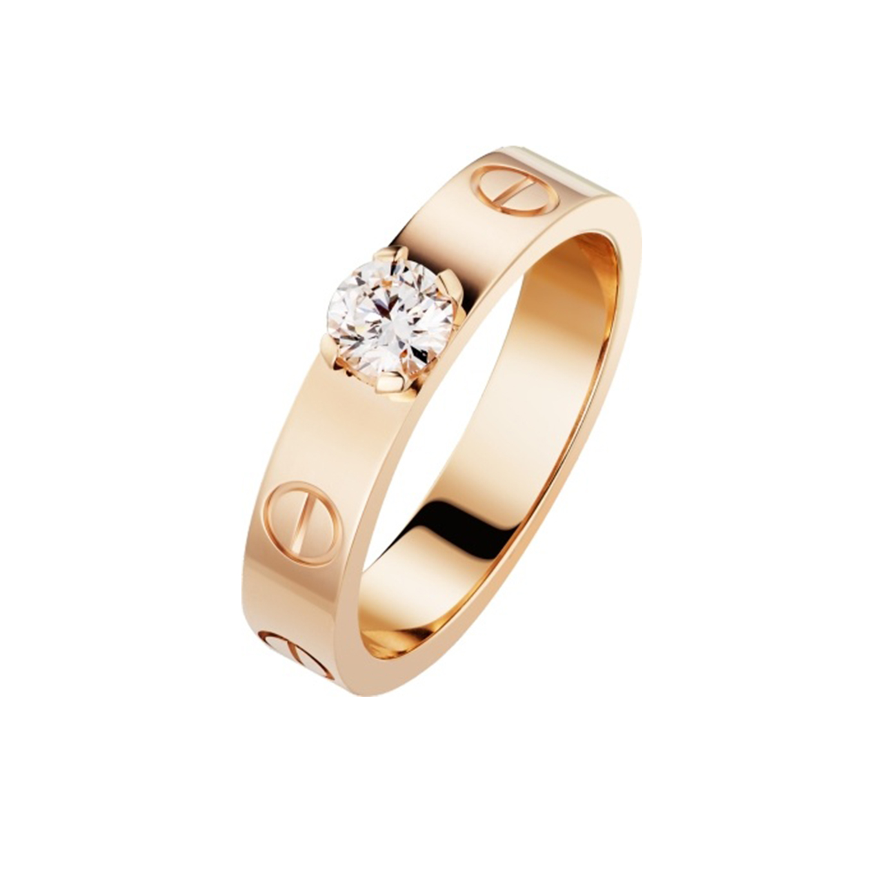 [9.9新]卡地亚cariter 18k玫瑰金love钻戒