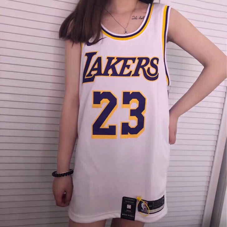 NBA湖人队球衣詹姆斯23号复古男女球衣