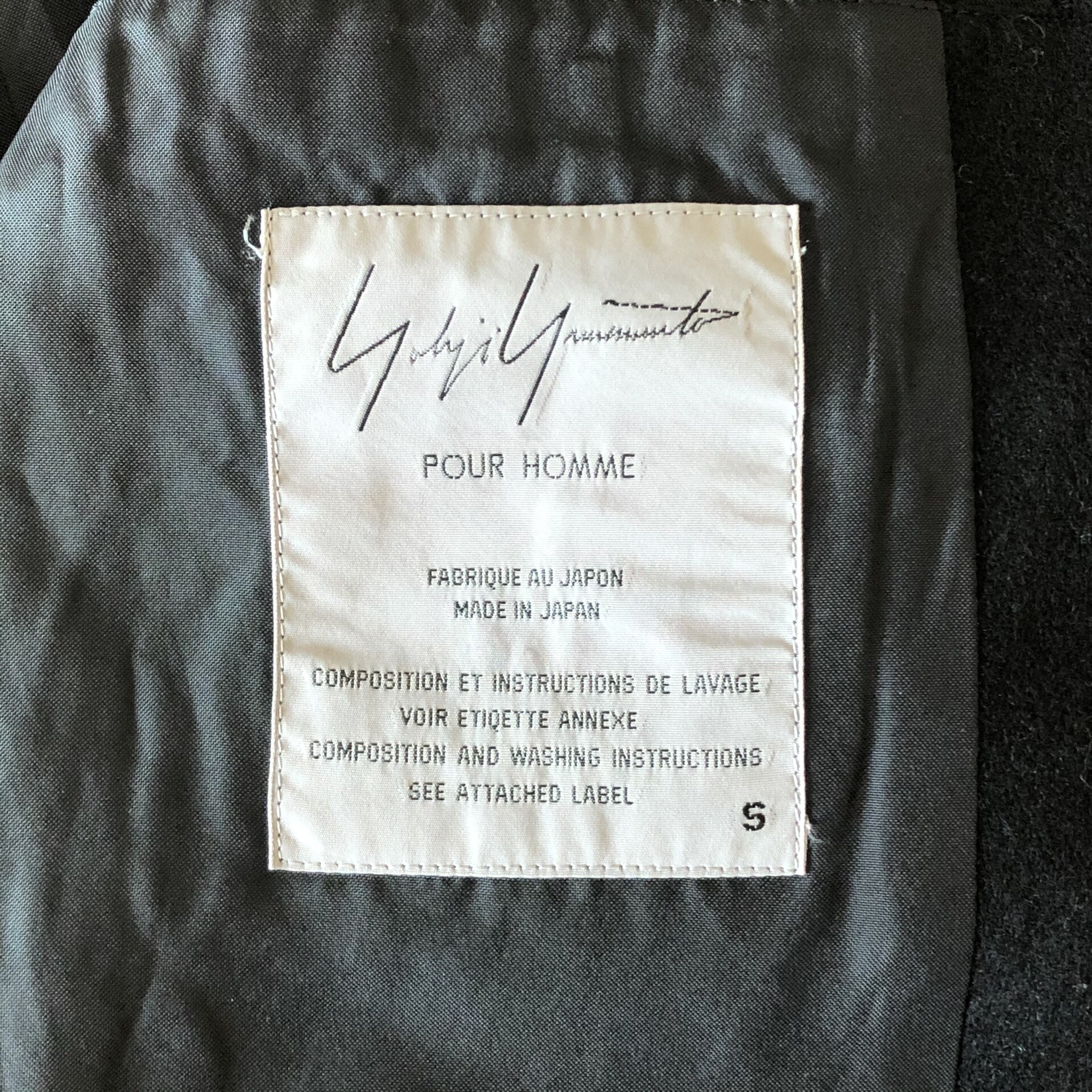 Yohji Yamamoto 99AW Multi-Pocket Suit — back
