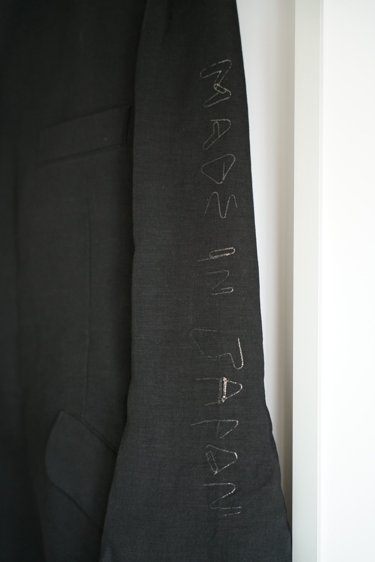 Yohji Yamamoto 15SS Collarless Robe Jacket — label