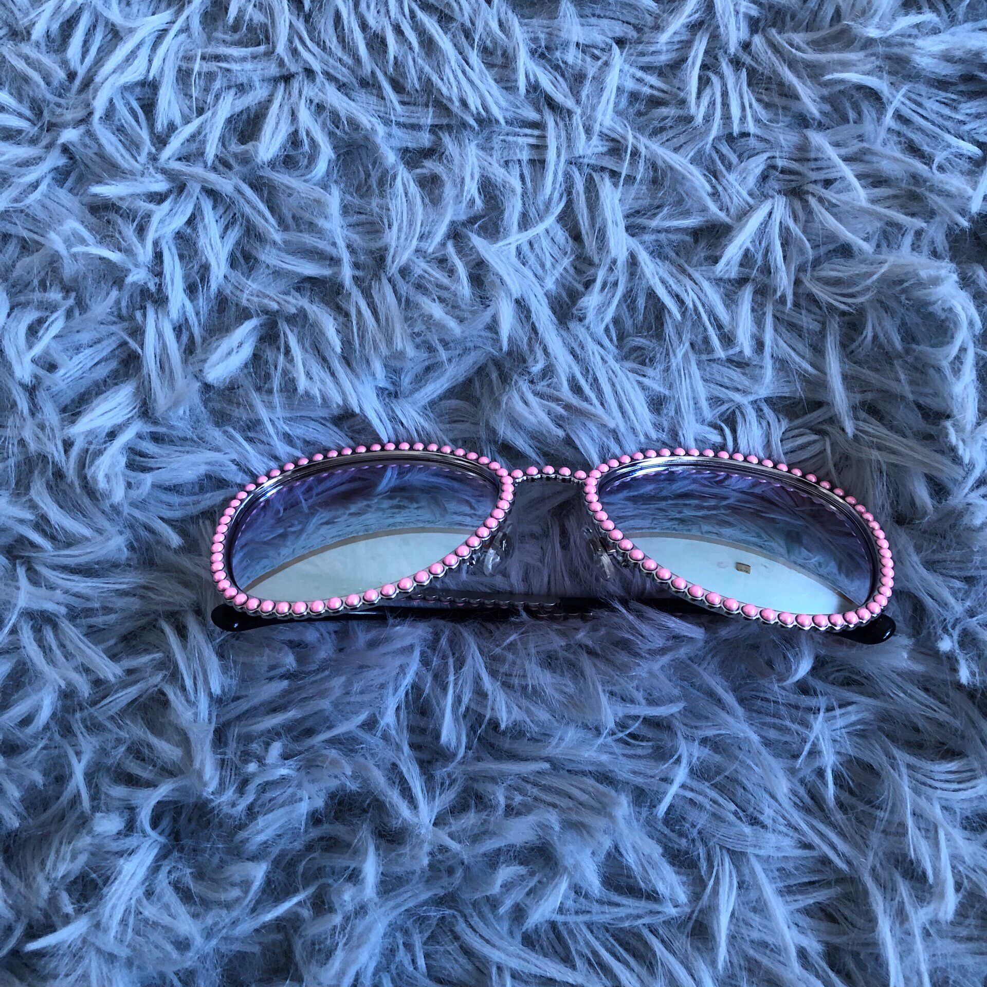 Chanel Pink Pearl Sunglasses — front