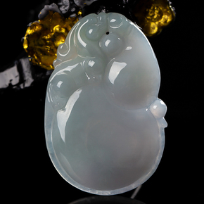 缅甸天然a货翡翠 葫芦 吊坠 14.