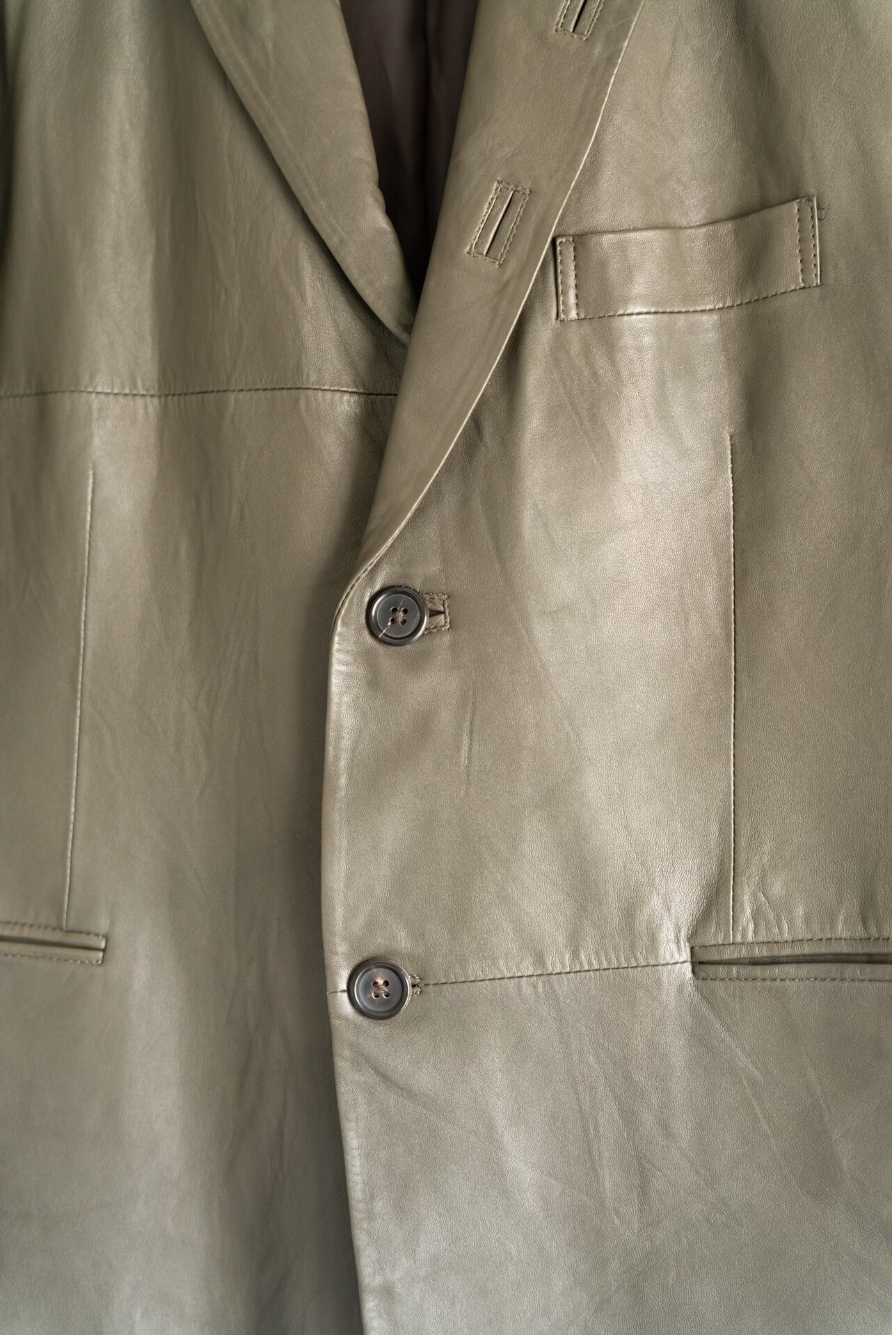 Yohji Yamamoto 12SS Leather Blazer — label
