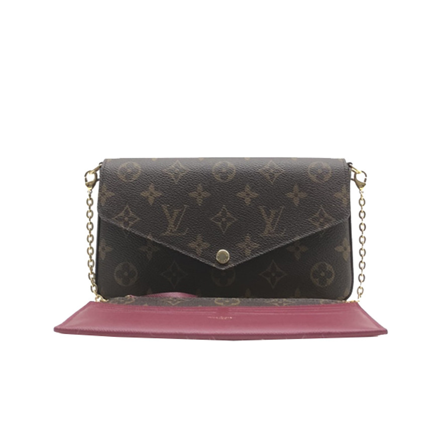 [二手9.5新]路易威登lv女经典老花链条三合一斜挎包tsyb0101