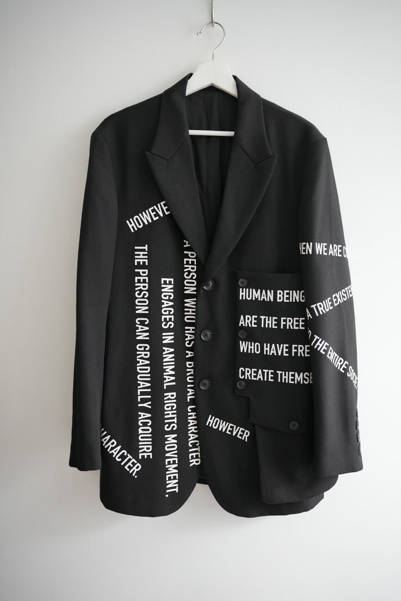 Yohji Yamamoto 21AW Slogan Blazer