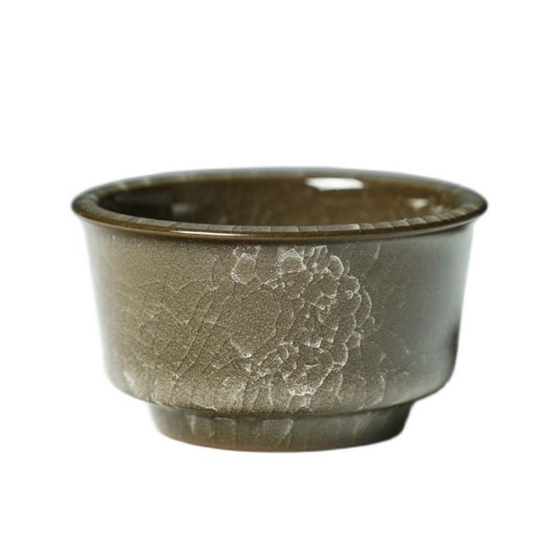 吴俊龙泉青瓷手工杯陶瓷品茗杯冰裂纹开片主人杯功夫茶单杯4 - 拍卖