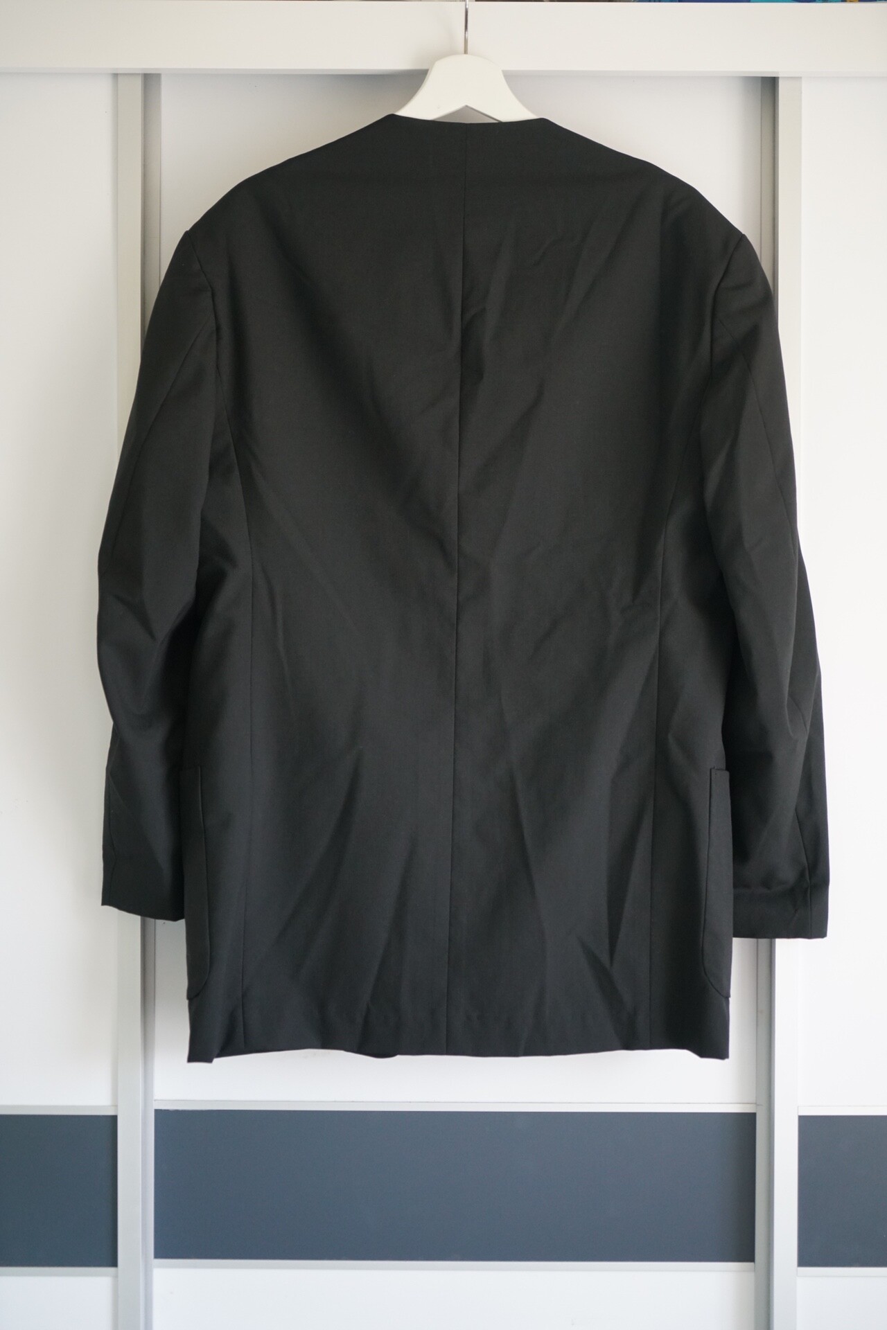 Yohji Yamamoto 95ss Collarless Jacket — detail