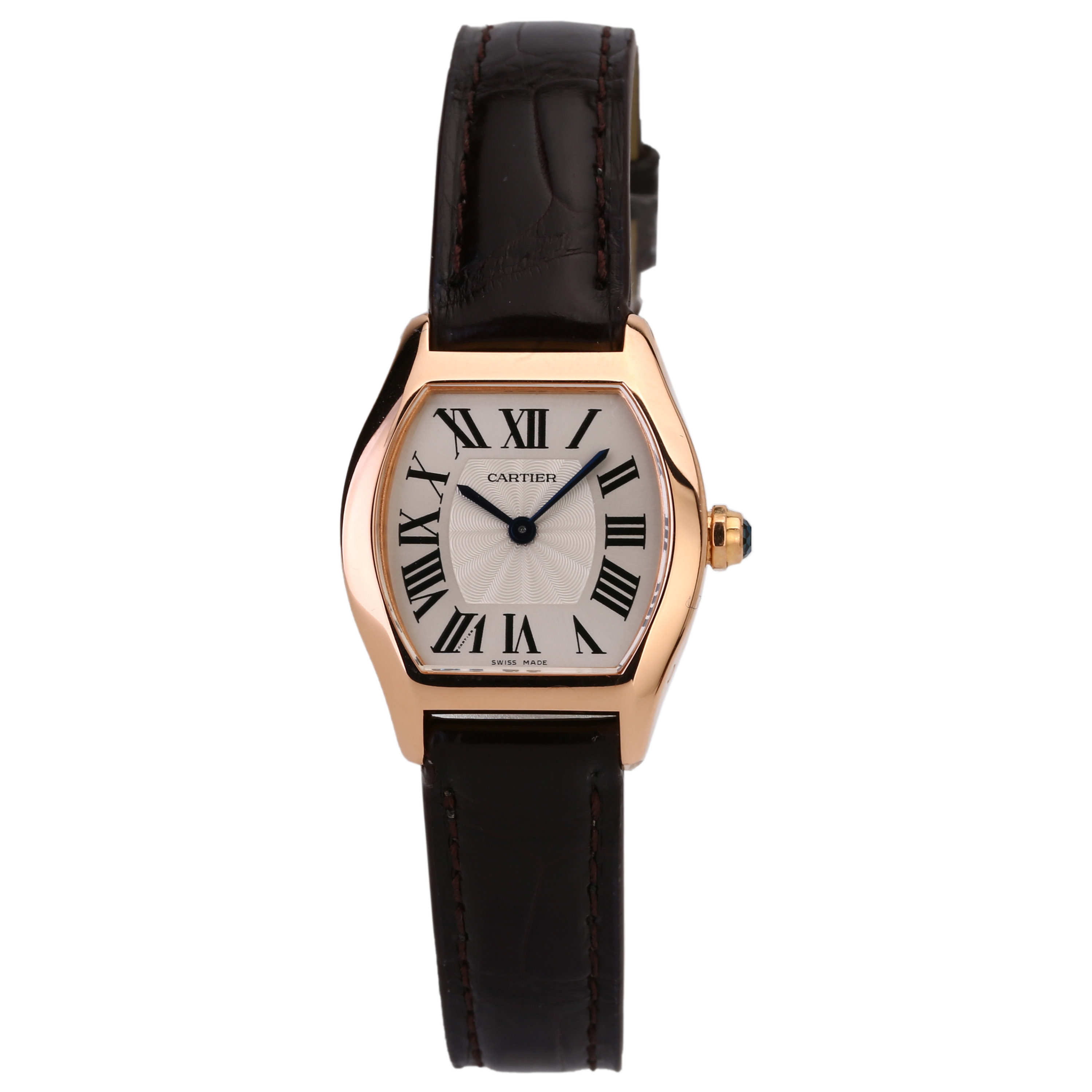 [9.5新]卡地亚w1556360龟形系列玫瑰金手动机械女表