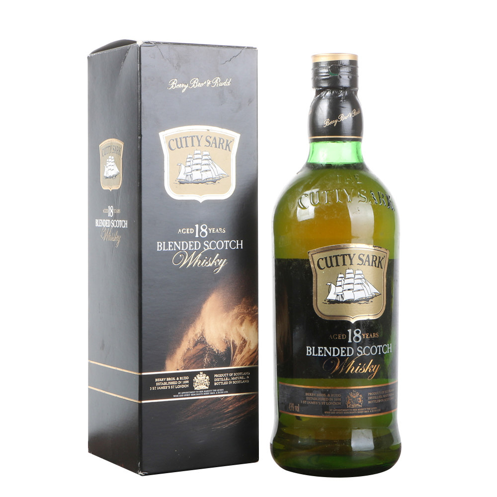 40.2000年代顺风牌18年苏格兰威士忌43度700ml老酒拍卖