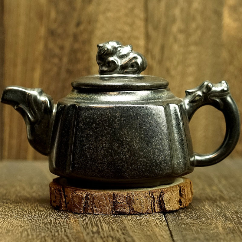 【建盏茶壶】釉色雅致敦厚 周源华 245cc 建阳建盏