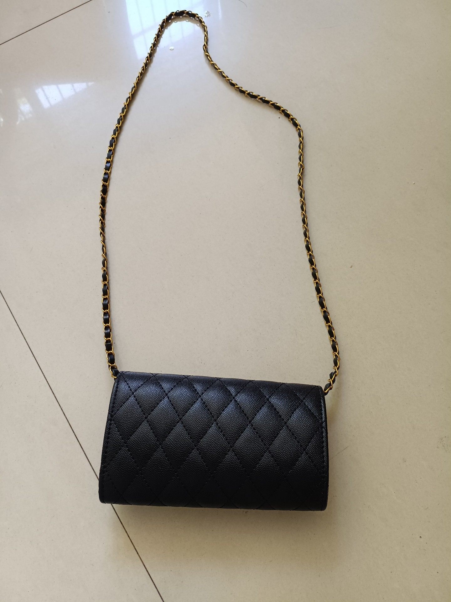 自用全新Chanel香奶奶女士长款鱼子酱钱包