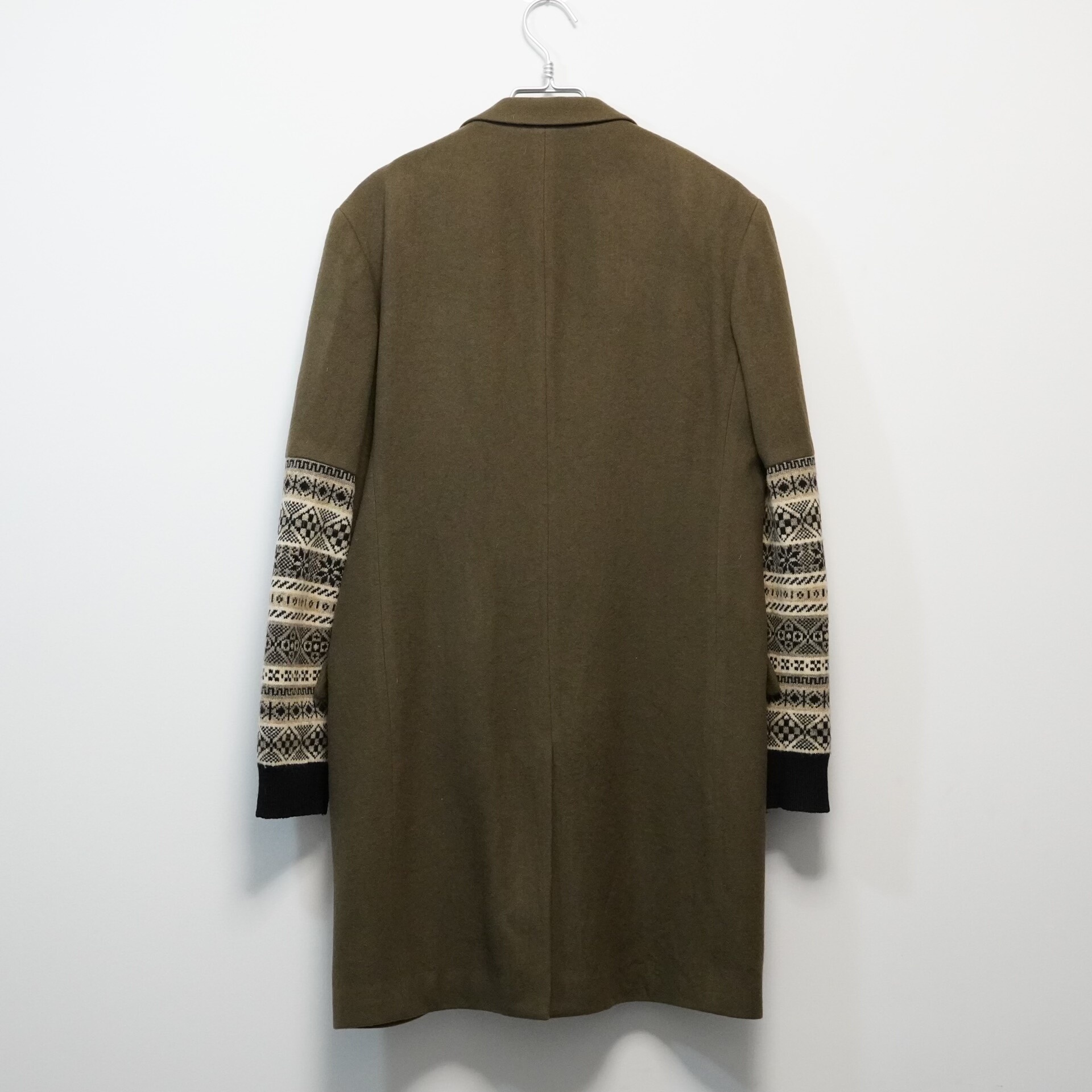 Yohji Yamamoto 07AW Knit Panel Tailcoat — detail