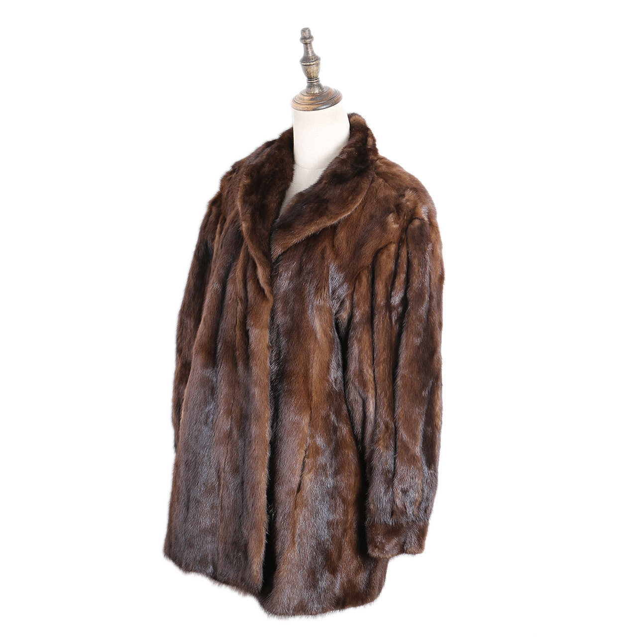 [即刻拍][9.5新]saga女士貂毛大衣皮草外套80329010