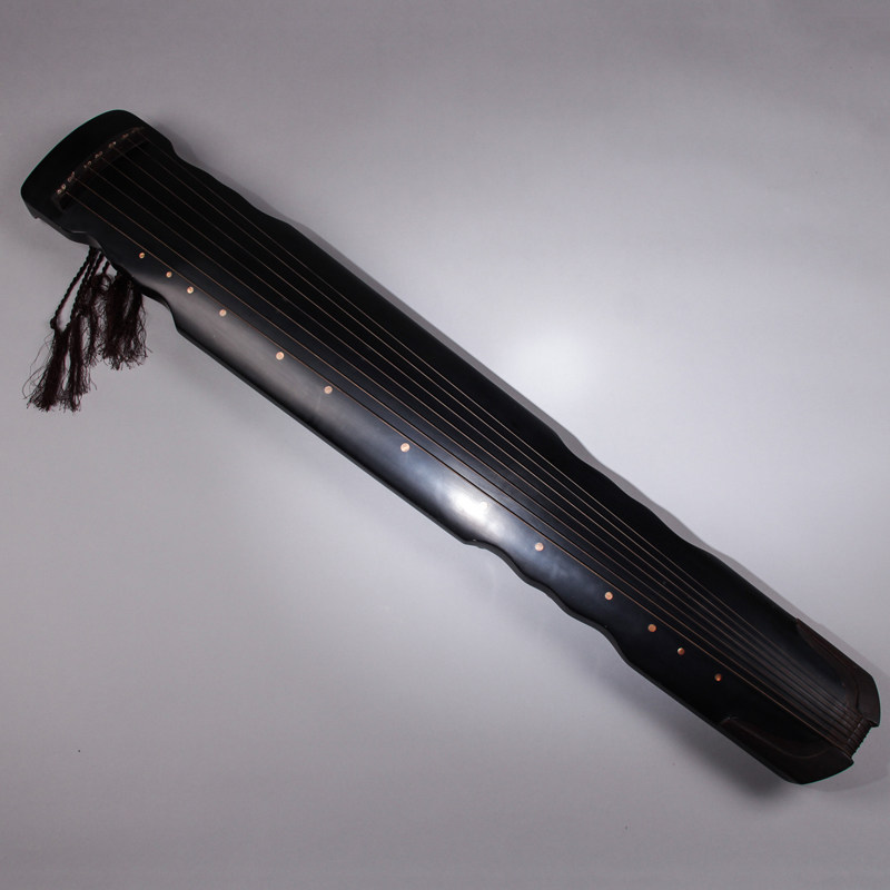 【鬼市】旧藏手工髹漆凤势式古琴(实用需换弦)