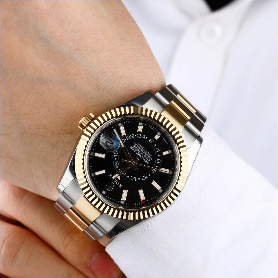 [9.8新]劳力士326933天行者系列黄金精钢自动机械男表