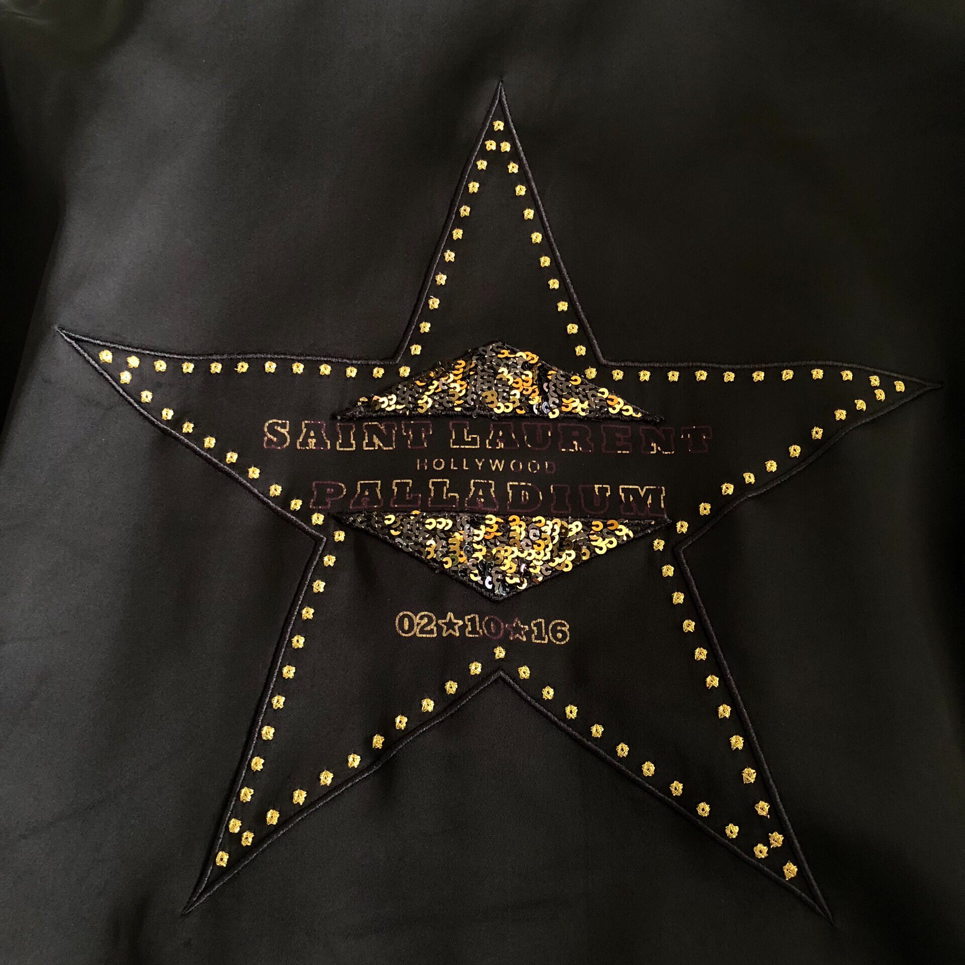 Saint Laurent 16FW Baseball Jacket — label