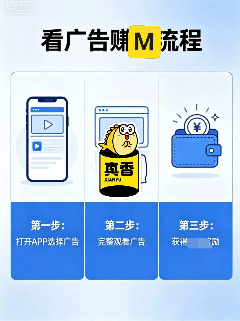 看广告赚米项目，手机电脑都能做，流程简单，时间自由安排，适合