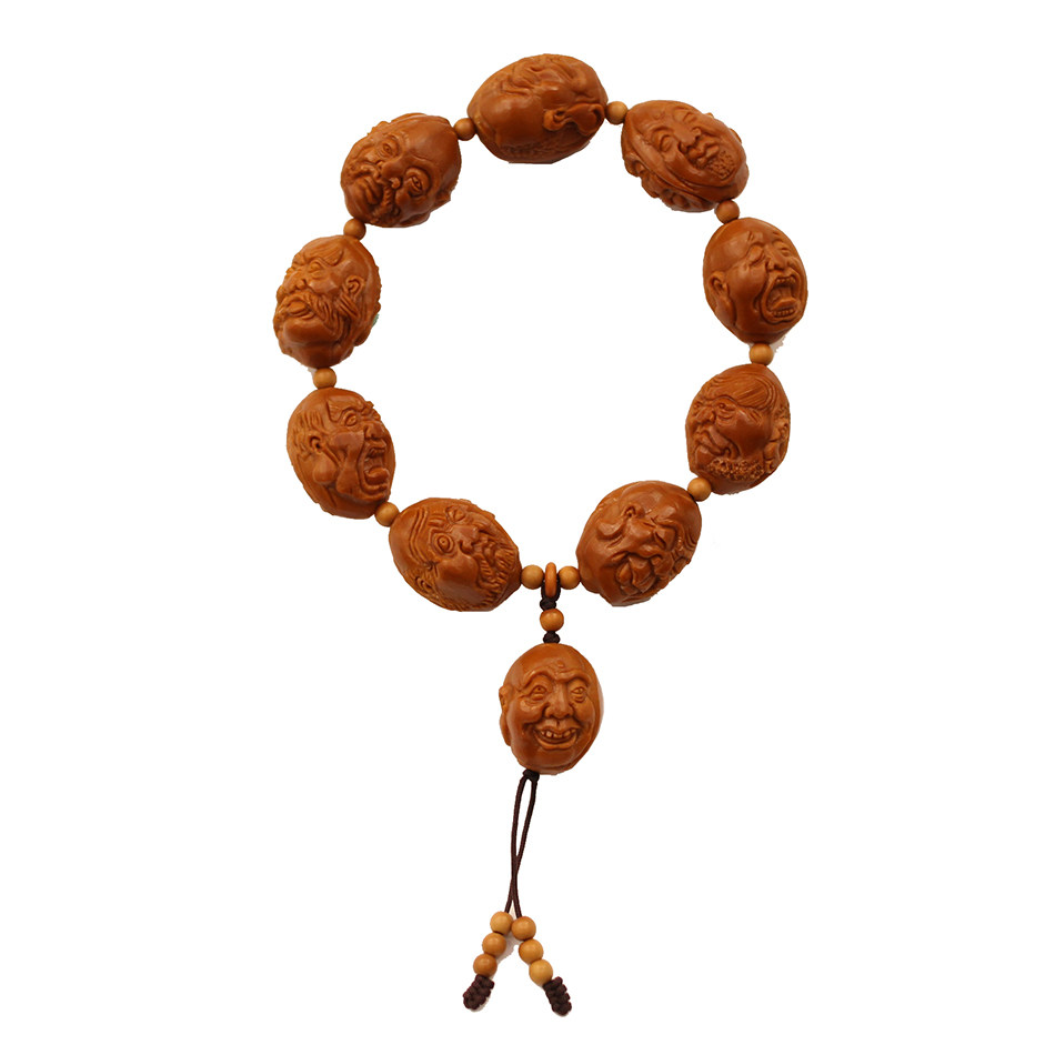 舟山核雕村 【十八罗汉】杨晓明工作室杨氏橄榄核桃雕刻手串文玩送礼