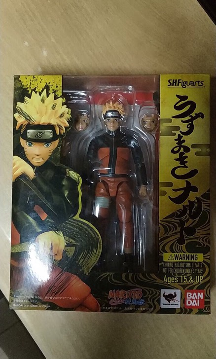 已拆中古美品shf火影忍者鸣人1.0版