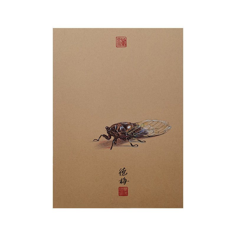 [已装裱]写实禅意独版签名盖章版画《一鸣惊人》适合玄关书房