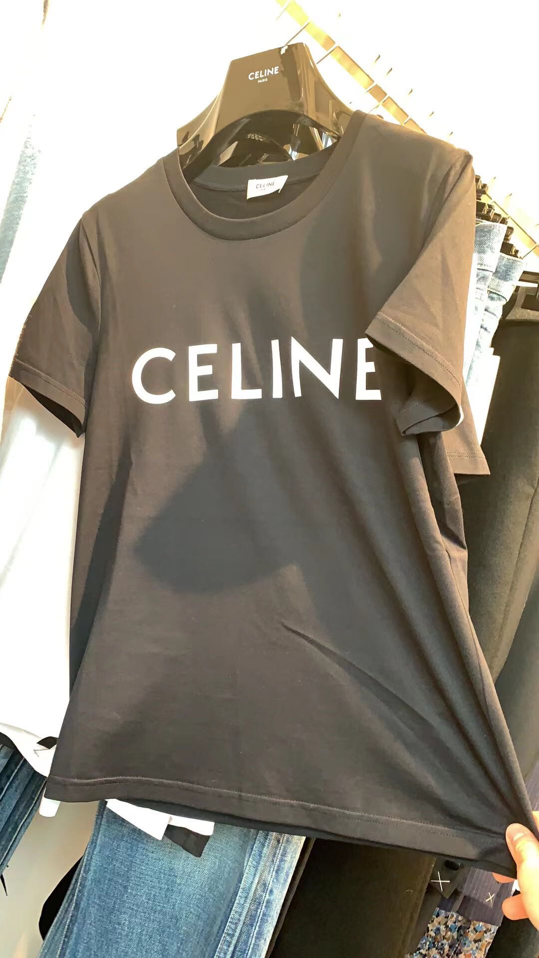 Celine黑色经典T，s码