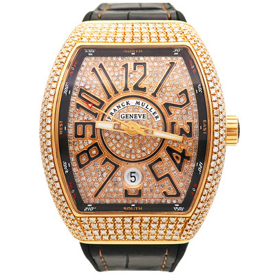 [拍下立减500/98新] 法穆兰 v41 18k黄金 后镶钻 自动机械 男表