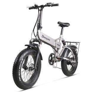 20寸电动助力山地车沙滩越野铝合金锂电池车成人代步电自行车通勤