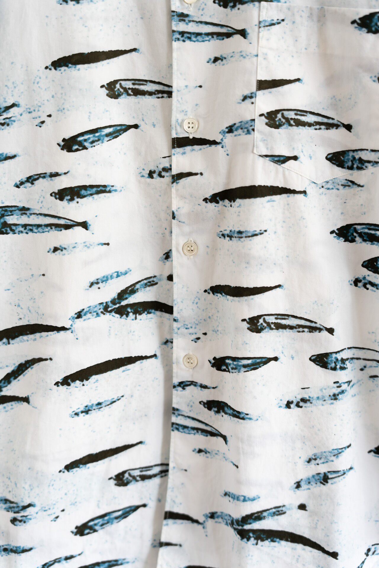Comme des Garcons 90s Fish Short-Sleeve Shirt — back