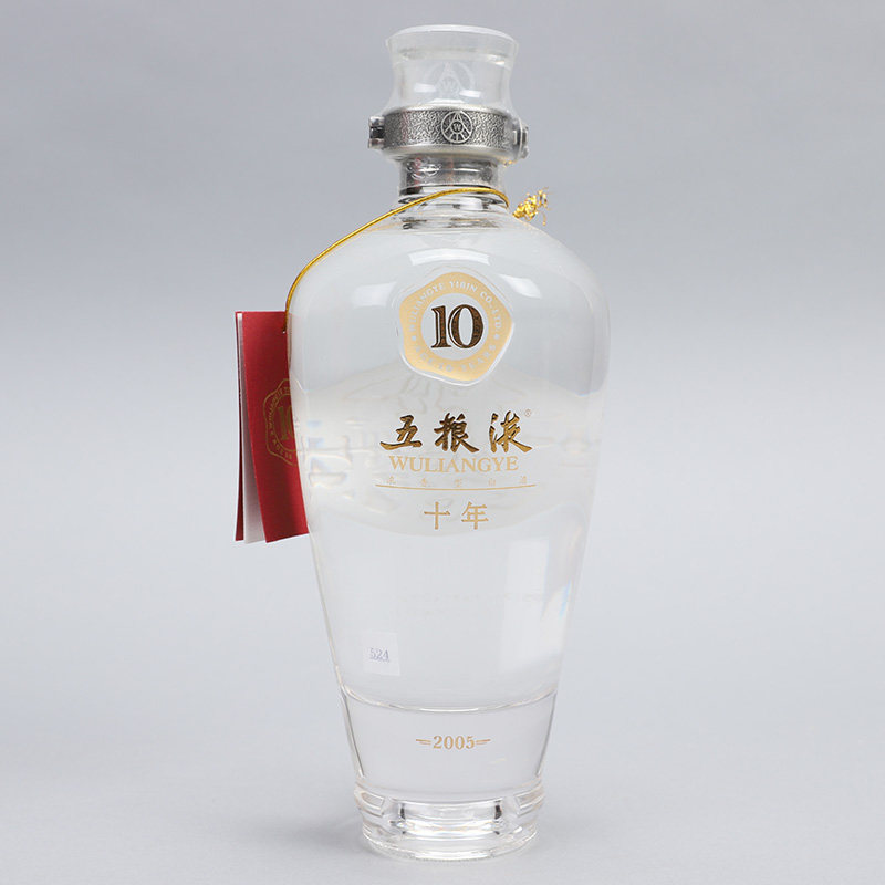 碧园70.浓香型白酒 2010年十年玻璃瓶 五粮液 50度500ml 6瓶