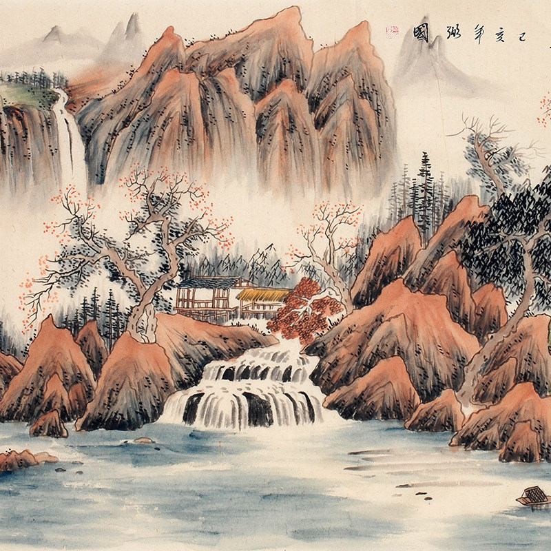 陆弼国《溪山雅居1》定制作品