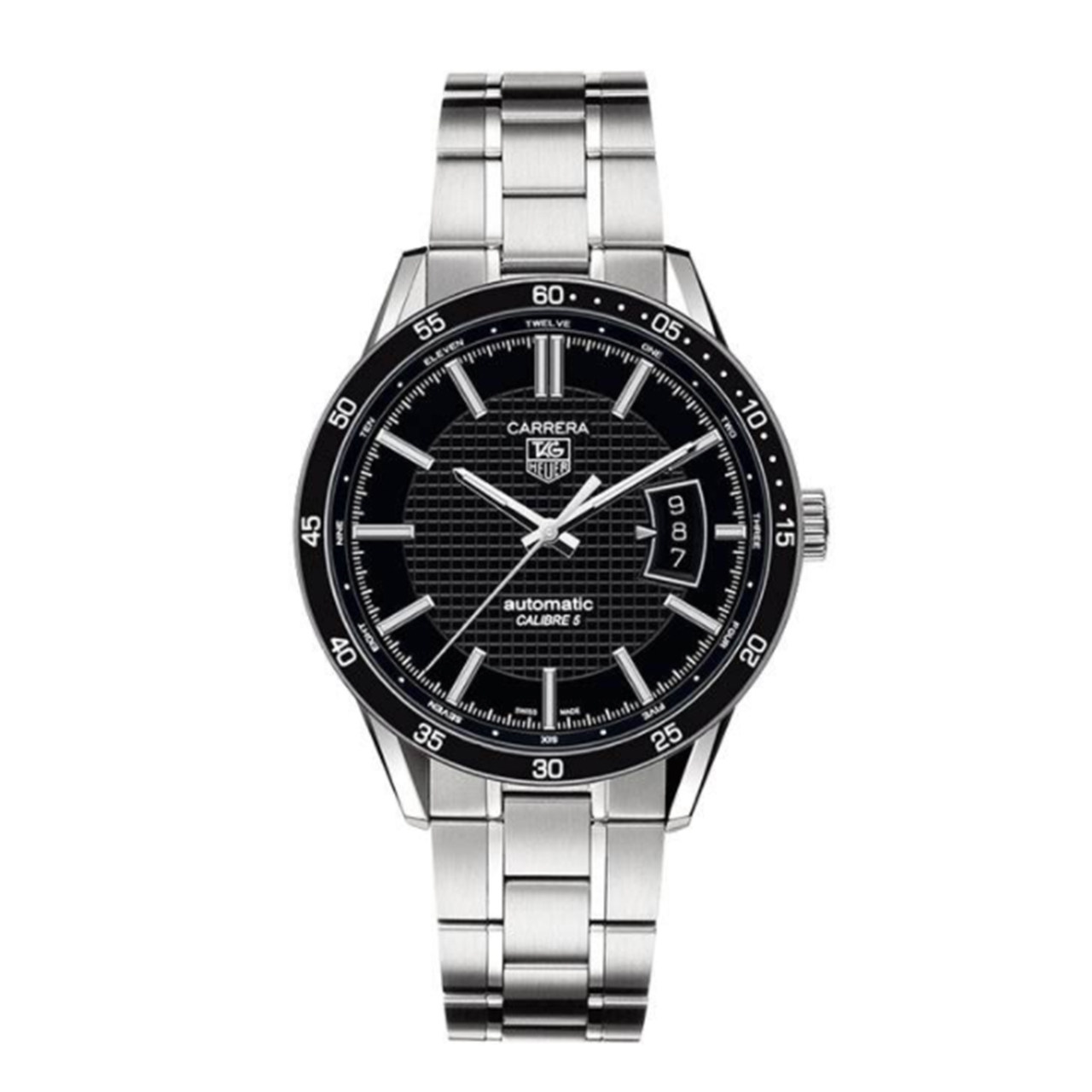 [无保留价/95新] 泰格豪雅/tag 卡莱拉系列 自动机械 日历 男表