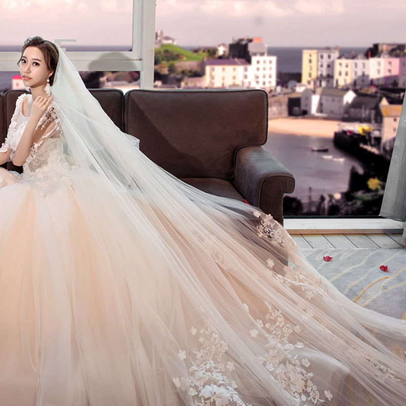 Korean Simplicity multi-storey bride Headdress marry Wedding dress full dress Headdress parts Lace lace customizedin the Accessories/Leather belt/Hat/Muffler , Wedding dress accessories , Veil category - from Buy2taobao.com to provide professional Taobao agent buy service
