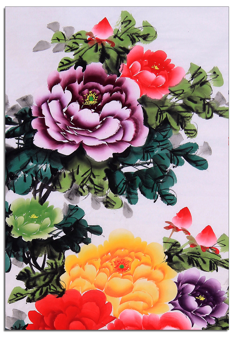 段莲军 牡丹四尺写意【国色天香】保真 支持定制