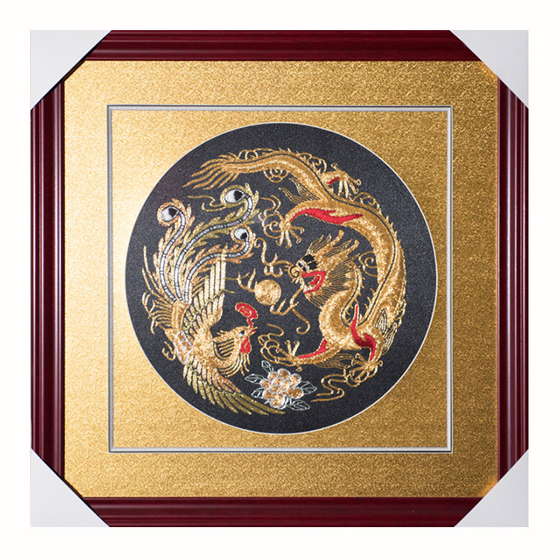 苏绣《龙凤呈祥》刺绣