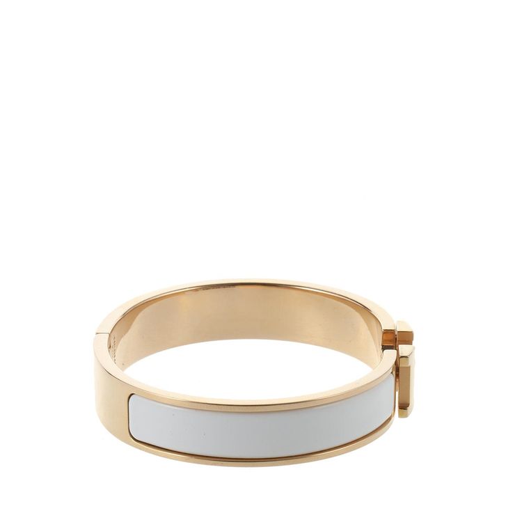 hermès 爱马仕h白色珐琅手镯 9新